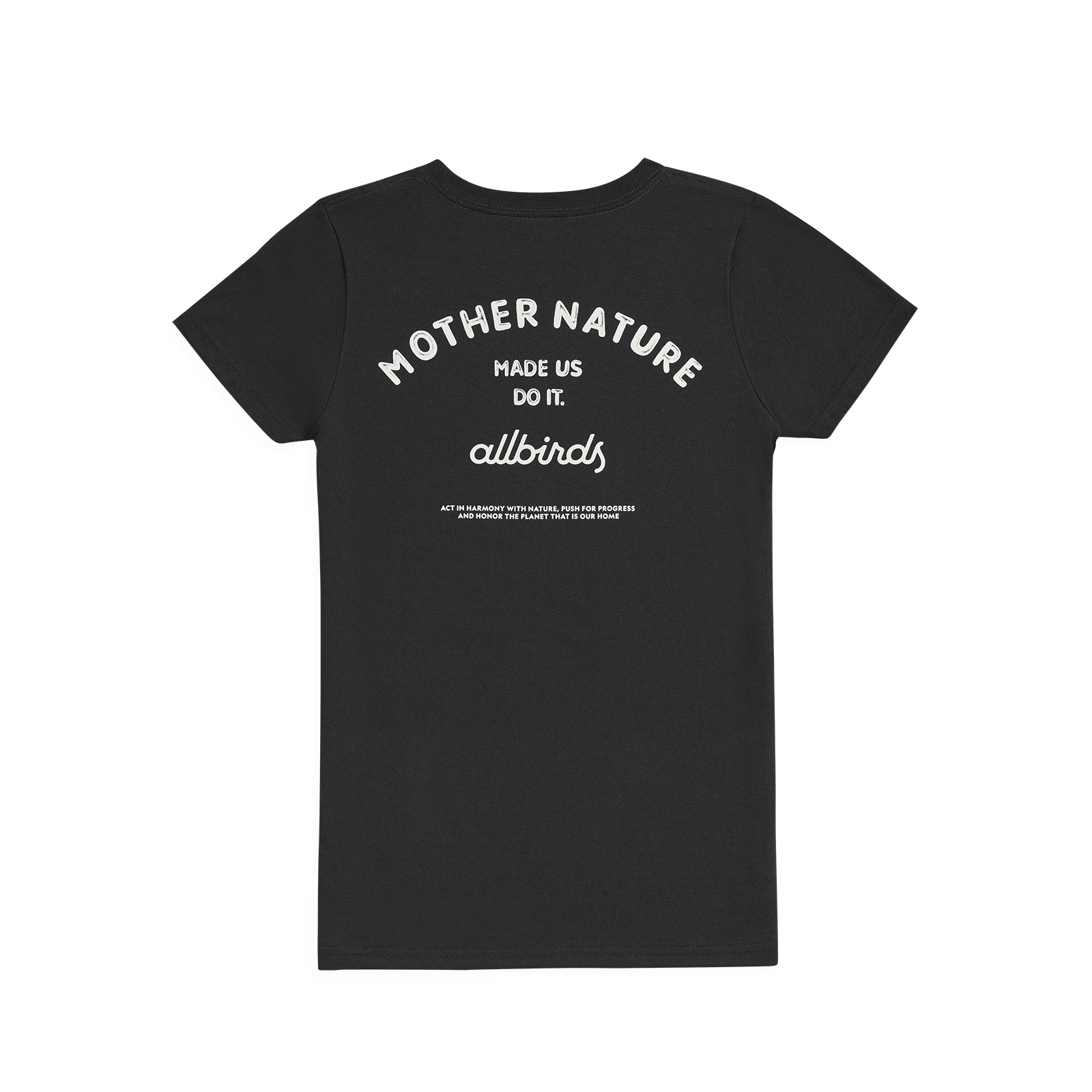 Women's Recycled Tee - Mother Nature - Natural Black