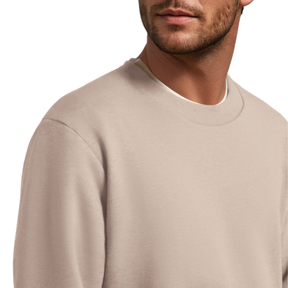 Men's Merino Blend Sweatshirt - Mushroom